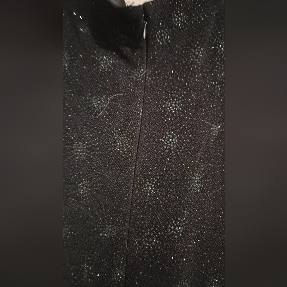 JESSICA MCCLINTOCK for Cache Black sparkle bodycon mermaid strapless maxi.4 - Picture 8 of 13